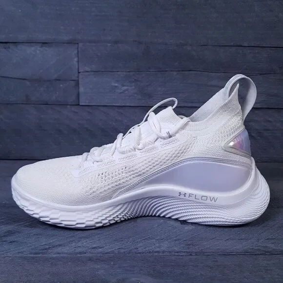 UNDER ARMOUR Steph Curry 8 Iridium Basketball Shoes Mens 7 Womens 8.5 White